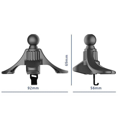 3 PCS A-004 Car Mobile Phone Bracket Air Outlet Hook Accessories(Black) by buy2fix