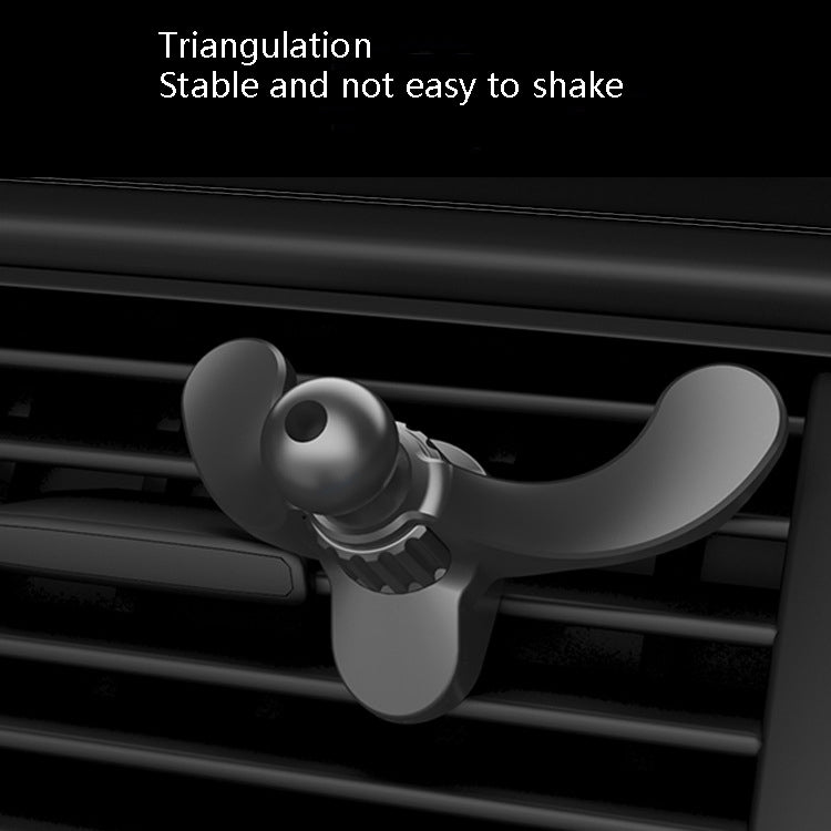 3 PCS A-004 Car Mobile Phone Bracket Air Outlet Hook Accessories(Black) by buy2fix