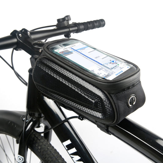 B50 Bicycle Hard Shell Front Beam Bag Mobile Phone Touch Screen Anti-Pouring Water Tube Bag(Black) by buy2fix