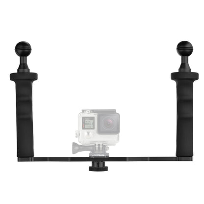 XTGP324A Dual Handle Aluminium Tray Stabilizer for Underwater Camera Housings - Others by buy2fix | Online Shopping UK | buy2fix