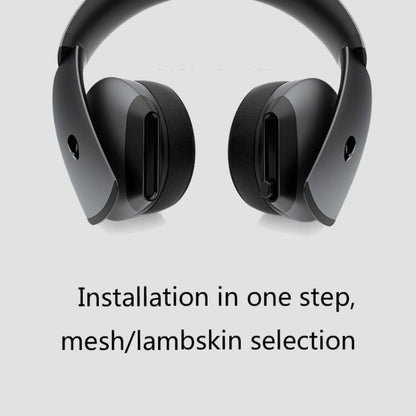2 PCS Headset Cover For Alienware, Colour: AW988 Black Mesh - Earmuff & Pad by buy2fix | Online Shopping UK | buy2fix