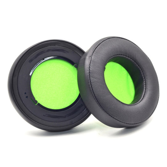 2 PCS Headset Sponge Case For Razer BlackShark V2/V2X/V2SE, Colour: Round(Black Green Net) - Earmuff & Pad by buy2fix | Online Shopping UK | buy2fix