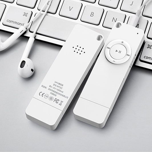 XT02 U Disk Style MP3 Music Player, Memory Capacity: Bluetooth Set(White) - MP3 Player by buy2fix | Online Shopping UK | buy2fix