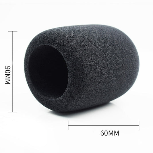 2 PCS Suitable For Audio-Technica AT2020/ATR2500/AT2035 Microphone Sponge Cover Blowout And Windproof Microphone Cover(Black) - Windshield by buy2fix | Online Shopping UK | buy2fix