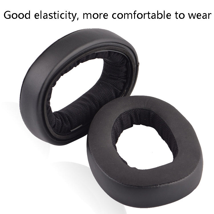 2 PCS Headset Sponge Cover Earmuffs For Sennheiser GSP600 / GSP670 / GSP500 / GSP550 / GSA60(Black) - Earmuff & Pad by buy2fix | Online Shopping UK | buy2fix