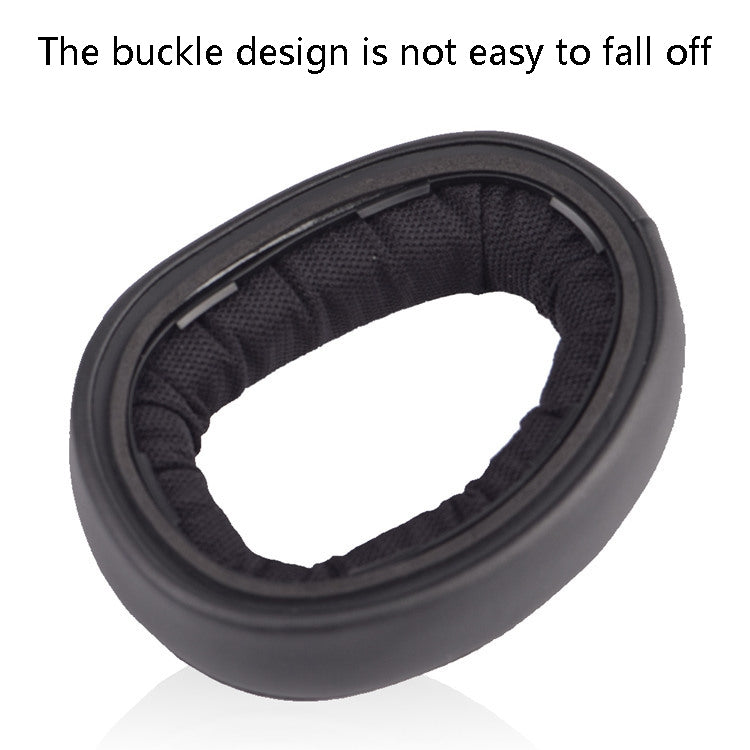 2 PCS Headset Sponge Cover Earmuffs For Sennheiser GSP600 / GSP670 / GSP500 / GSP550 / GSA60(Black) - Earmuff & Pad by buy2fix | Online Shopping UK | buy2fix