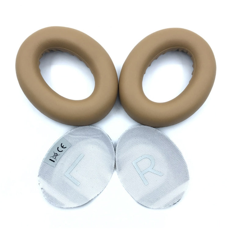 2 PCS Headest Sponge Cover Earmuffs with Cushion For BOSE NC700(Khaki) - Earmuff & Pad by buy2fix | Online Shopping UK | buy2fix