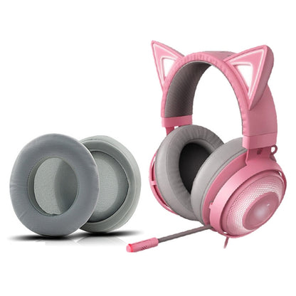 2 PCS Ice Feeling Gel Earmuffs Sponge Sleeve Earmuffs Are Suitable for Razer Meng Cat Pink Crystal Edition Beihai Giant Monster V2 RGB Symphony Headphones(Black) - Earmuff & Pad by buy2fix | Online Shopping UK | buy2fix