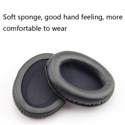 2 PCS Headset Sponge Cover Ear Pad Leather Case For Kingston Cloud Silver II, Colour: Black Splicing - Earmuff & Pad by buy2fix | Online Shopping UK | buy2fix