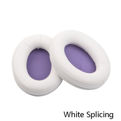 2 PCS Headset Sponge Cover Ear Pad Leather Case For Kingston Cloud Silver II, Colour: White Splicing - Earmuff & Pad by buy2fix | Online Shopping UK | buy2fix