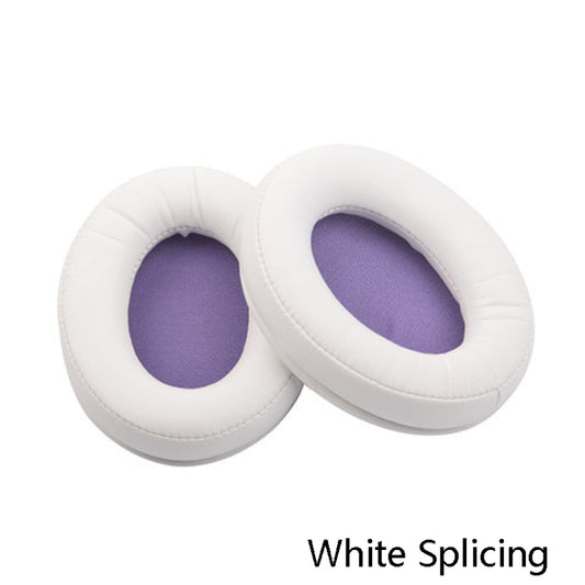 2 PCS Headset Sponge Cover Ear Pad Leather Case For Kingston Cloud Silver II, Colour: White Splicing - Earmuff & Pad by buy2fix | Online Shopping UK | buy2fix