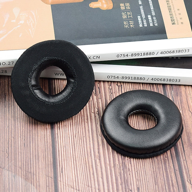 2 PCS Headset Sponge Cover Earmuffs For Logitech H390(Black) - Earmuff & Pad by buy2fix | Online Shopping UK | buy2fix