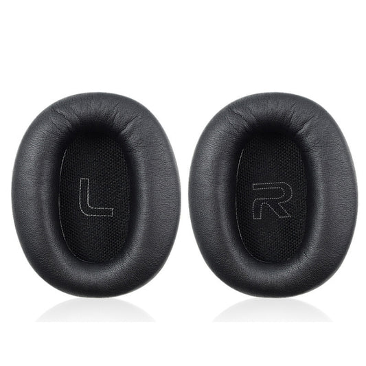 1 Pair Protein Skin Leather Headest Sponge Earmuffs For Edifier W820BT / W808BT / K815 / K815PG1 / H840 / K800 / K830(Black) - Earmuff & Pad by buy2fix | Online Shopping UK | buy2fix