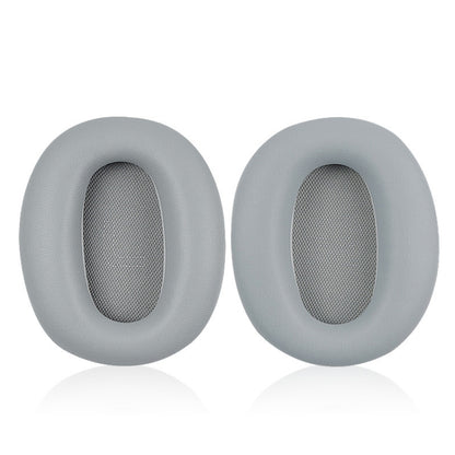 1 Pair Protein Skin Leather Headest Sponge Earmuffs For Edifier W820BT / W808BT / K815 / K815PG1 / H840 / K800 / K830(Gray) - Earmuff & Pad by buy2fix | Online Shopping UK | buy2fix