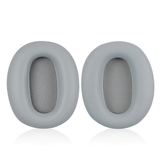1 Pair Protein Skin Leather Headest Sponge Earmuffs For Edifier W820BT / W808BT / K815 / K815PG1 / H840 / K800 / K830(Gray) - Earmuff & Pad by buy2fix | Online Shopping UK | buy2fix