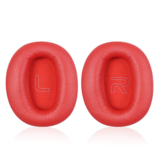 1 Pair Protein Skin Leather Headest Sponge Earmuffs For Edifier W820BT / W808BT / K815 / K815PG1 / H840 / K800 / K830(Red) - Earmuff & Pad by buy2fix | Online Shopping UK | buy2fix