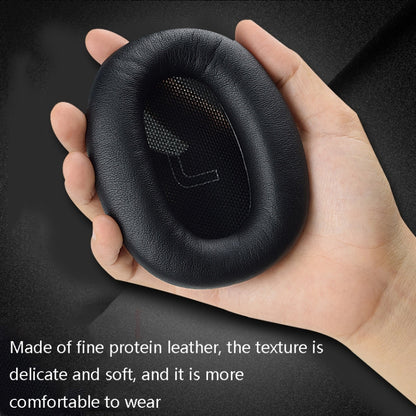 1 Pair Protein Skin Leather Headest Sponge Earmuffs For Edifier W820BT / W808BT / K815 / K815PG1 / H840 / K800 / K830(Gray) - Earmuff & Pad by buy2fix | Online Shopping UK | buy2fix
