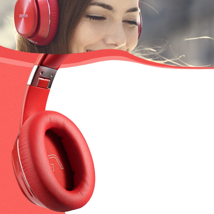 1 Pair Protein Skin Leather Headest Sponge Earmuffs For Edifier W820BT / W808BT / K815 / K815PG1 / H840 / K800 / K830(Gray) - Earmuff & Pad by buy2fix | Online Shopping UK | buy2fix