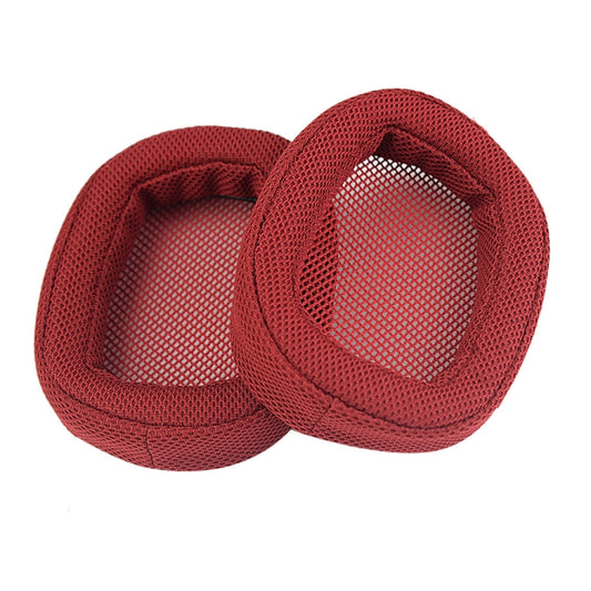2 PCS Suitable for Logitech G433 G Pro Headphone Cover Sponge Cover Earmuffs(Red Grid) - Earmuff & Pad by buy2fix | Online Shopping UK | buy2fix
