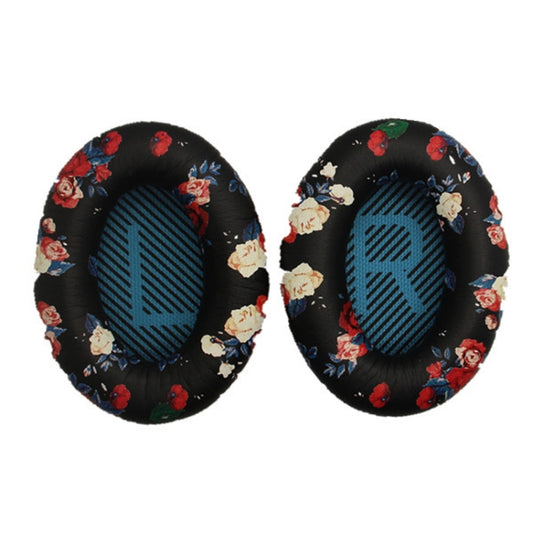 2 PCS Headset Sponge Cover For BOSE QC15 / QC3 / QC2 / QC25 / AE2 / AE2i(Print Color + Blue LR) - Earmuff & Pad by buy2fix | Online Shopping UK | buy2fix