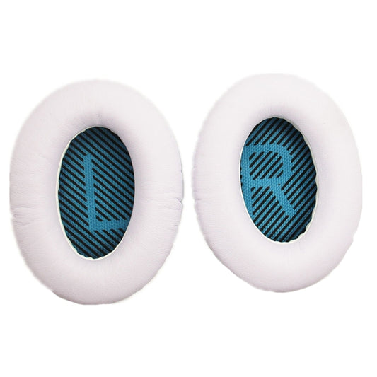 2 PCS Headset Sponge Cover For BOSE QC15 / QC3 / QC2 / QC25 / AE2 / AE2i(White + Blue LR) - Earmuff & Pad by buy2fix | Online Shopping UK | buy2fix
