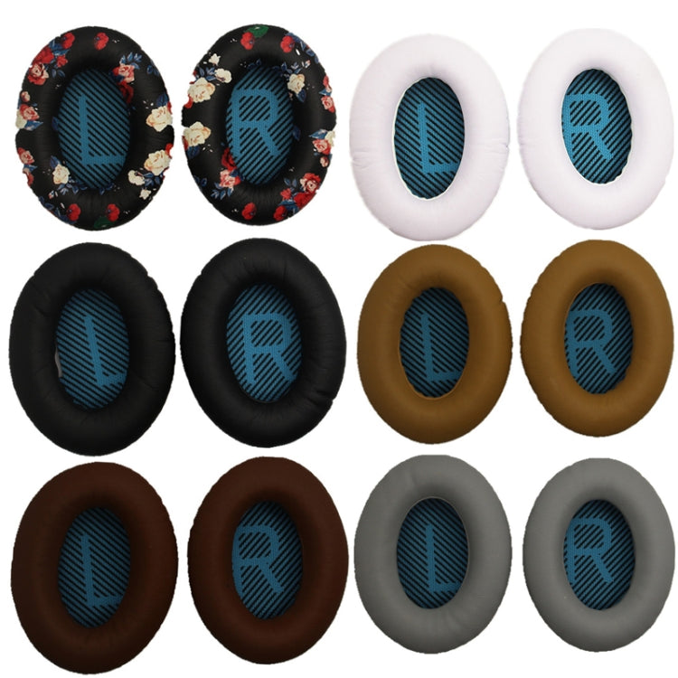2 PCS Headset Sponge Cover For BOSE QC15 / QC3 / QC2 / QC25 / AE2 / AE2i(White + Blue LR) - Earmuff & Pad by buy2fix | Online Shopping UK | buy2fix