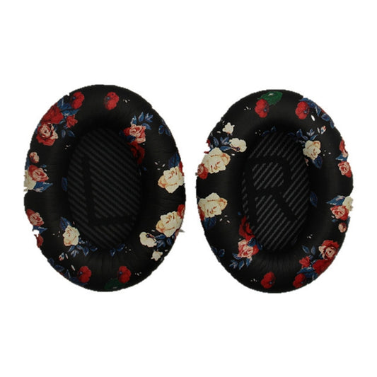 2 PCS Headset Sponge Cover For BOSE QC15 / QC3 / QC2 / QC25 / AE2 / AE2i(Print Color + Black LR) - Earmuff & Pad by buy2fix | Online Shopping UK | buy2fix
