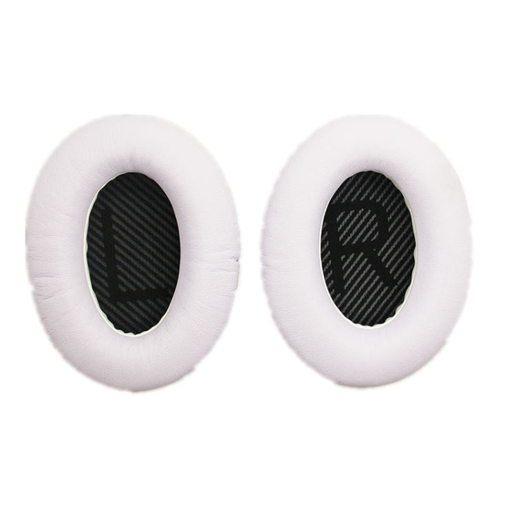 2 PCS Headset Sponge Cover For BOSE QC15 / QC3 / QC2 / QC25 / AE2 / AE2i(White  + Black LR) - Earmuff & Pad by buy2fix | Online Shopping UK | buy2fix