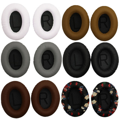 2 PCS Headset Sponge Cover For BOSE QC15 / QC3 / QC2 / QC25 / AE2 / AE2i(White  + Black LR) - Earmuff & Pad by buy2fix | Online Shopping UK | buy2fix
