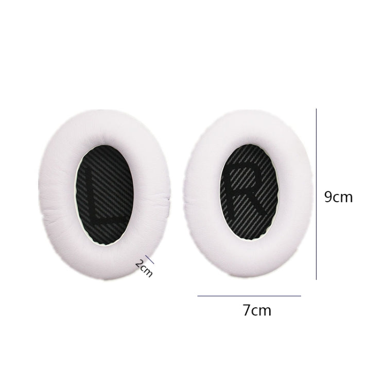 2 PCS Headset Sponge Cover For BOSE QC15 / QC3 / QC2 / QC25 / AE2 / AE2i(Black + Black) - Earmuff & Pad by buy2fix | Online Shopping UK | buy2fix