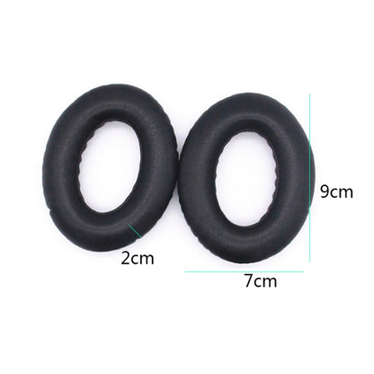 2 PCS Headset Lambskin Sponge Cover Earmuffs For Bose QC25 / QC15 / QC2 / QC35 / AE2i(Black+Blue) - Earmuff & Pad by buy2fix | Online Shopping UK | buy2fix