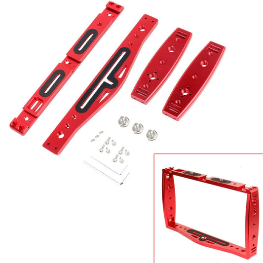 Diving Dual Handheld Grip Bracket Stabilizer Extension Phone Clamp Camera Rig Cage Underwater Case for GoPro HERO9 /8 /7, Colour: Red - Camera Cage by buy2fix | Online Shopping UK | buy2fix