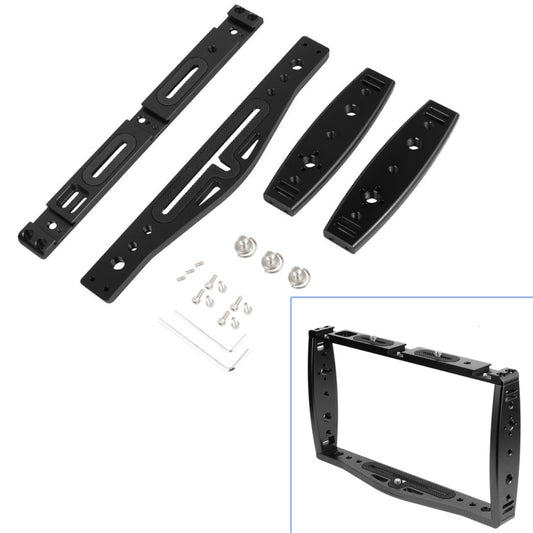 Diving Dual Handheld Grip Bracket Stabilizer Extension Phone Clamp Camera Rig Cage Underwater Case for GoPro HERO9 /8 /7, Colour: Black - Camera Cage by buy2fix | Online Shopping UK | buy2fix