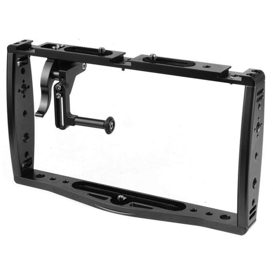 Diving Dual Handheld Grip Bracket Stabilizer Extension Phone Clamp Camera Rig Cage Underwater Case for GoPro HERO9 /8 /7, Colour: Black Bracket + Shutter - Camera Cage by buy2fix | Online Shopping UK | buy2fix
