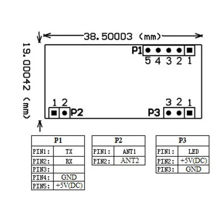 HW-205 RDM6300 125kHz Serial Port Reading RFID Card Module(Module) by buy2fix