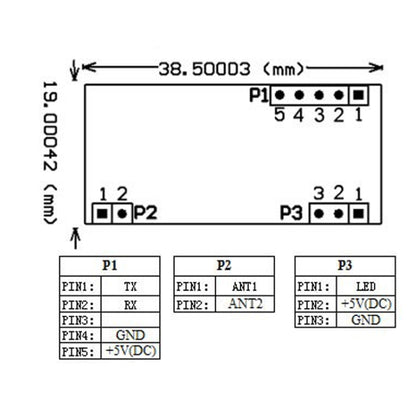 HW-205 RDM6300 125kHz Serial Port Reading RFID Card Module(Module) by buy2fix