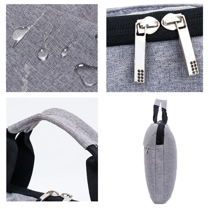 Portable Notebook Bag Multifunctional Waterproof and Wear-Resistant Single Shoulder Computer Bag, Size: 13 inch(Gray) by buy2fix