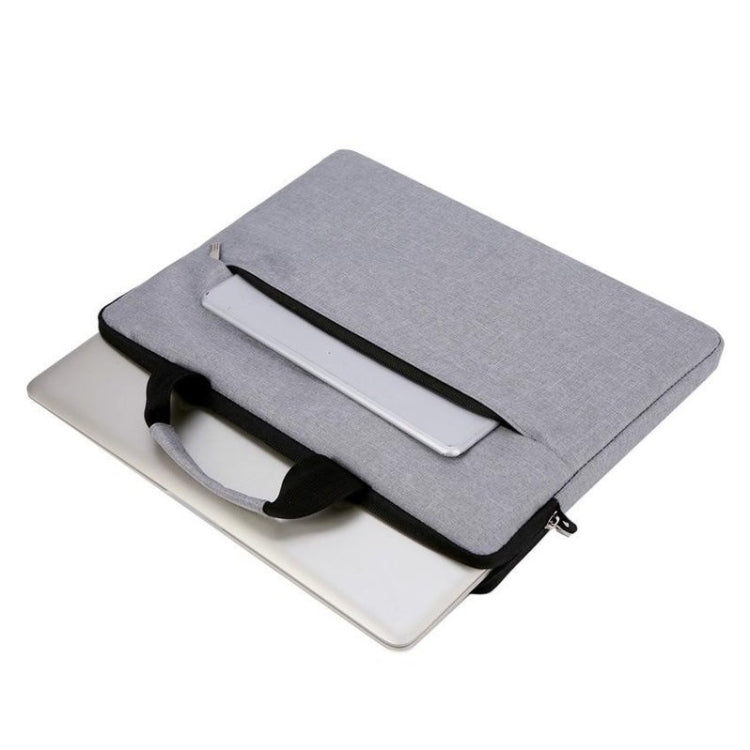Portable Notebook Bag Multifunctional Waterproof and Wear-Resistant Single Shoulder Computer Bag, Size: 15 inch(Gray) by buy2fix