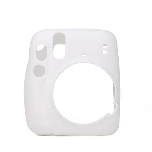 Camera Jelly Color Silicone Protective Cover For Fujifilm Instax mini 11(White) by buy2fix