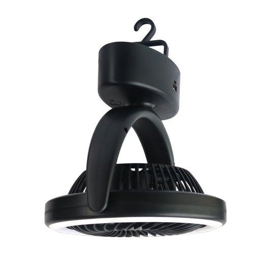 YQ-8004 USB Charging Outdoor Wild Camp Fan Multifunction Camping Tent LED Fan(Black) by buy2fix