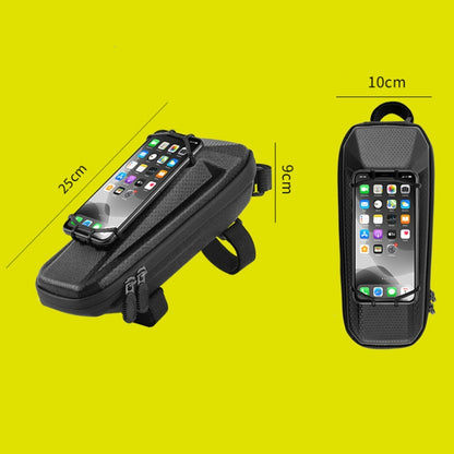 WEST BIKING YP0707263 Bicycle Outdoor Front Beam Bag EVA Hard Shell Phone Bag(Fluorescent yellow) by WEST BIKING