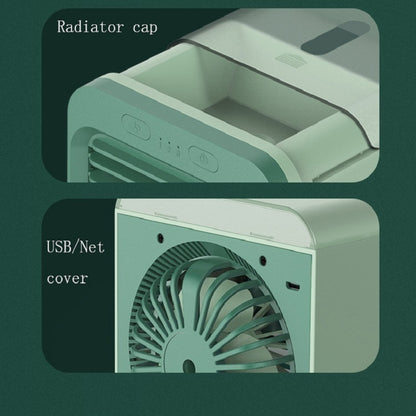 Desktop Humidification Spray USB Water-cooled Fan(Green) - Electric Fans by buy2fix | Online Shopping UK | buy2fix