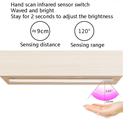 30cm LED Induction Cabinet Lamp USB Smart Sensing Light Strip(Warm White) - Sensor LED Lights by buy2fix | Online Shopping UK | buy2fix