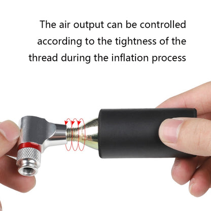 Bicycle CO2 Portable Mini Pump(Indicate Silver) by WEST BIKING