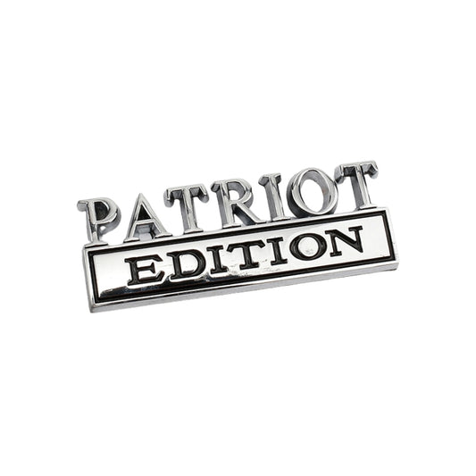 2 PCS Patriot Edition Metal Leaf Board Car Stickers Back Tail Box Label(Silver Black) by buy2fix