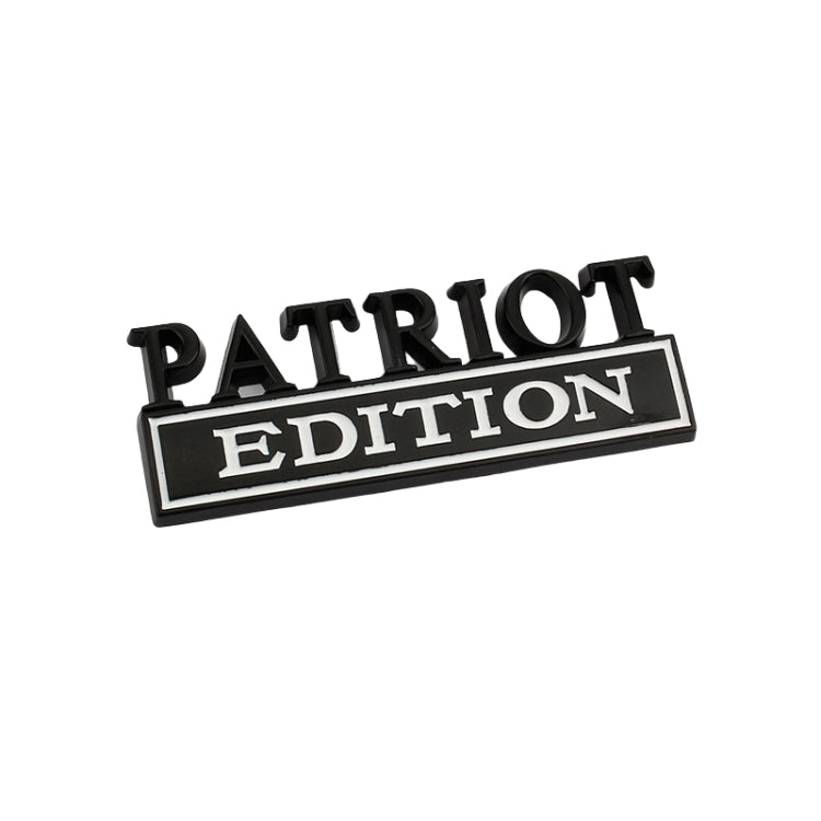 2 PCS Patriot Edition Metal Leaf Board Car Stickers Back Tail Box Label(Black White) by buy2fix