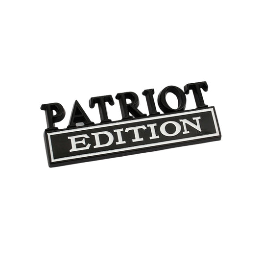 2 PCS Patriot Edition Metal Leaf Board Car Stickers Back Tail Box Label(Black White) by buy2fix