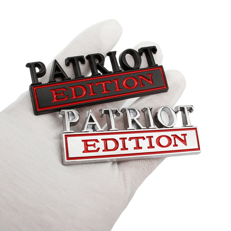 2 PCS Patriot Edition Metal Leaf Board Car Stickers Back Tail Box Label(Silver Red) by buy2fix