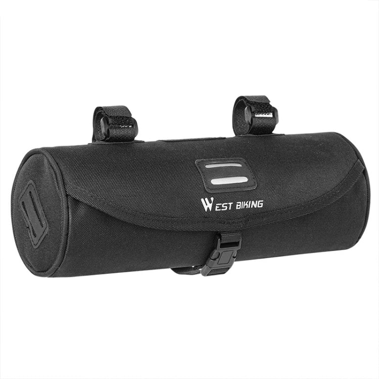 WEST BIKING YP0707247 Cycling Crossbeam Handle Drum Bag(Black) by WEST BIKING