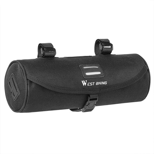 WEST BIKING YP0707247 Cycling Crossbeam Handle Drum Bag(Black) by WEST BIKING
